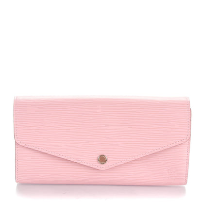 Louis Vuitton Epi Sarah Wallet NM Rose Nacre 1 of 7