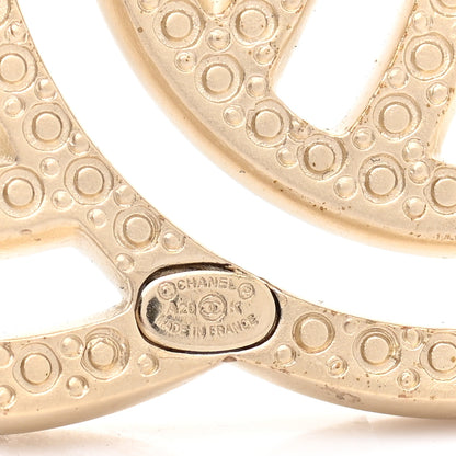 Chanel Crystal CC Brooch Light Gold 4 of 6