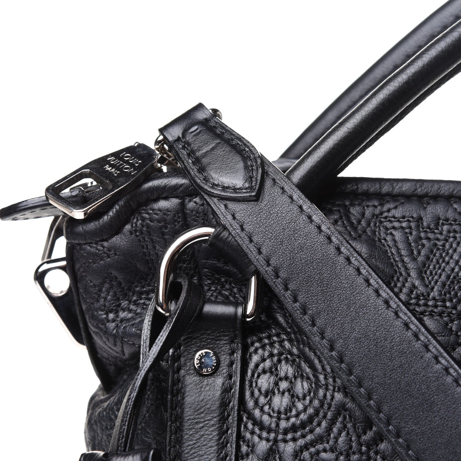 Louis Vuitton Monogram Lambskin Antheia Ixia PM Black 7 of 10