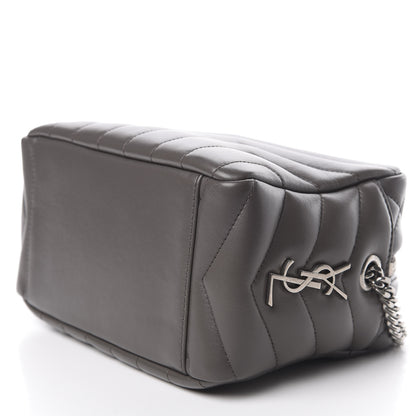 Saint Laurent Calfskin Y Quilted Monogram Small Loulou Bowling Bag Earth 8 of 11