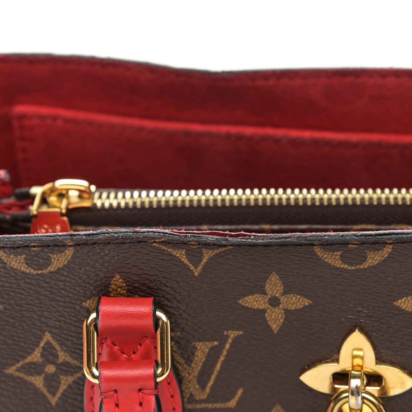 Monogram Flower Tote Coquelicot