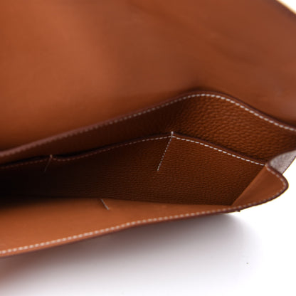 Hermes Togo Dogon Duo Wallet Gold 6 of 8