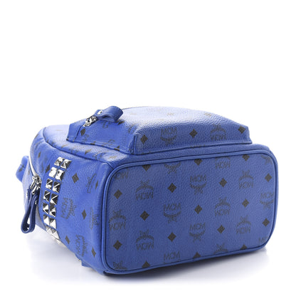 MCM Visetos Small Side Stud Stark Backpack Blue 3 of 8