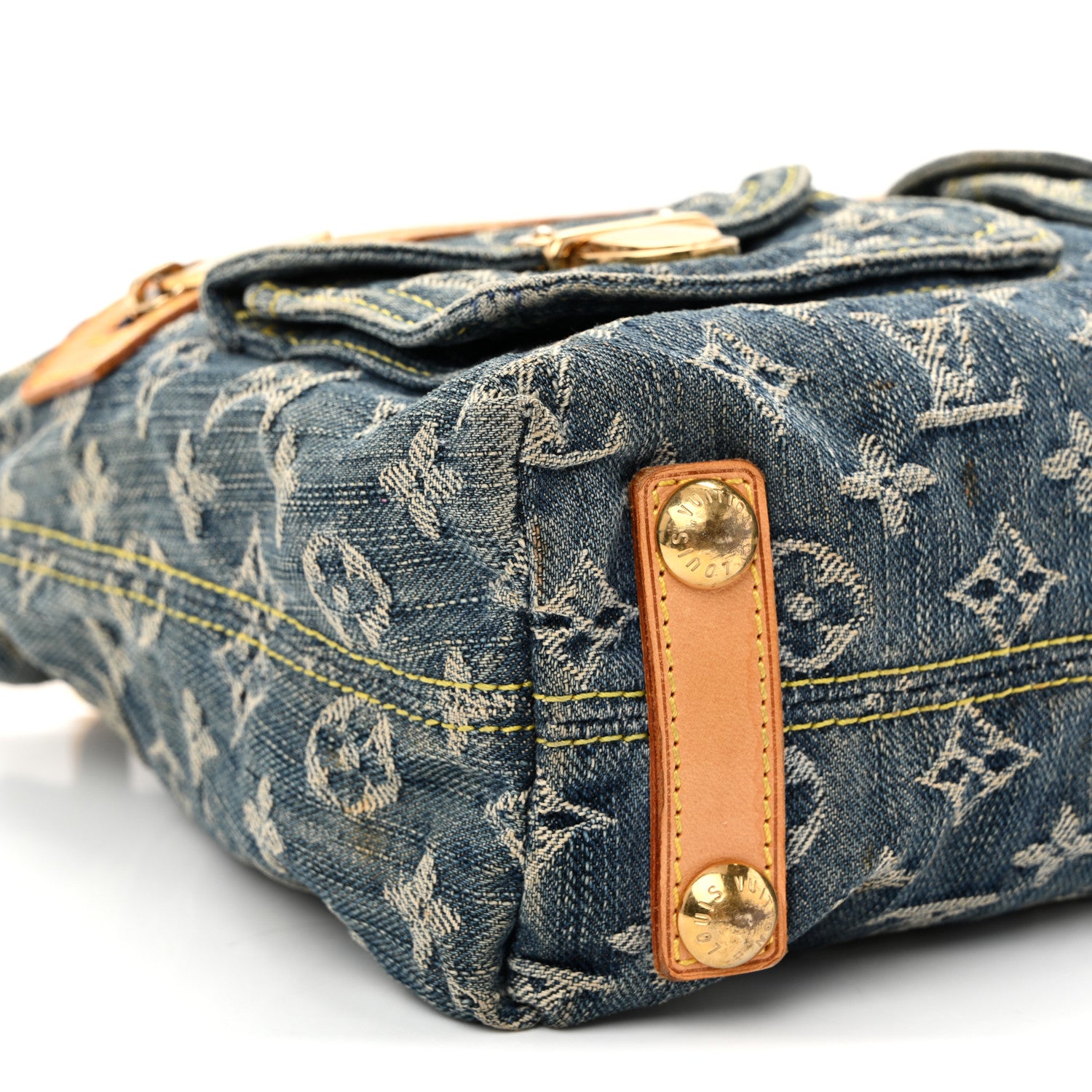 Louis Vuitton Monogram Denim Baggy PM Blue 8 of 10