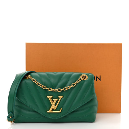 Louis Vuitton Calfskin New Wave Chain Bag MM NM Emerald 11 of 11