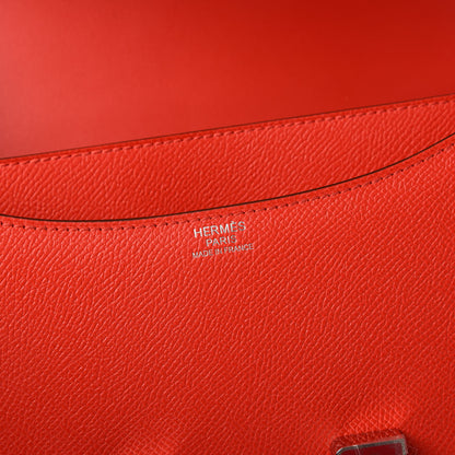 Hermes Epsom Enamel Constance 24 Rouge De Coeur Rubis 8 of 11
