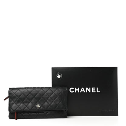 Chanel Lambskin Quilted CC Beauty Clutch Black 11 of 11