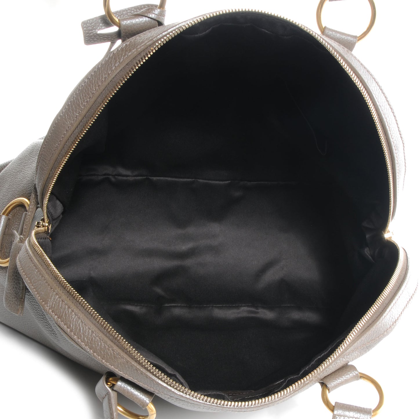 Leather Oversized Muse Pewter