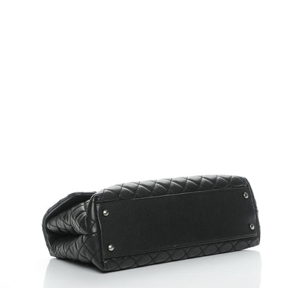 Chanel Caviar Quilted Medium Coco Handle Flap Black 4 of 7