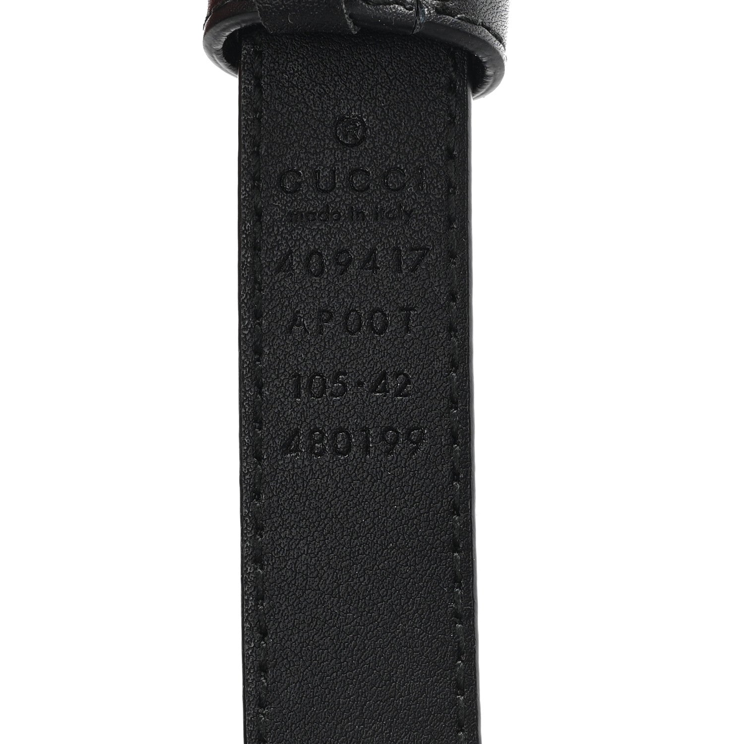 Gucci Calfskin Double G 20mm Belt 105 42 Black 3 of 5