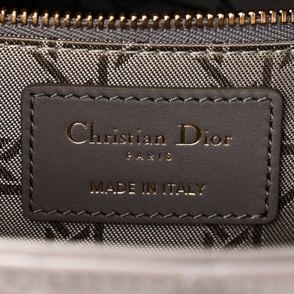 Christian Dior Lambskin Cannage Small My ABCDior Lady Dior Grey 6 of 10