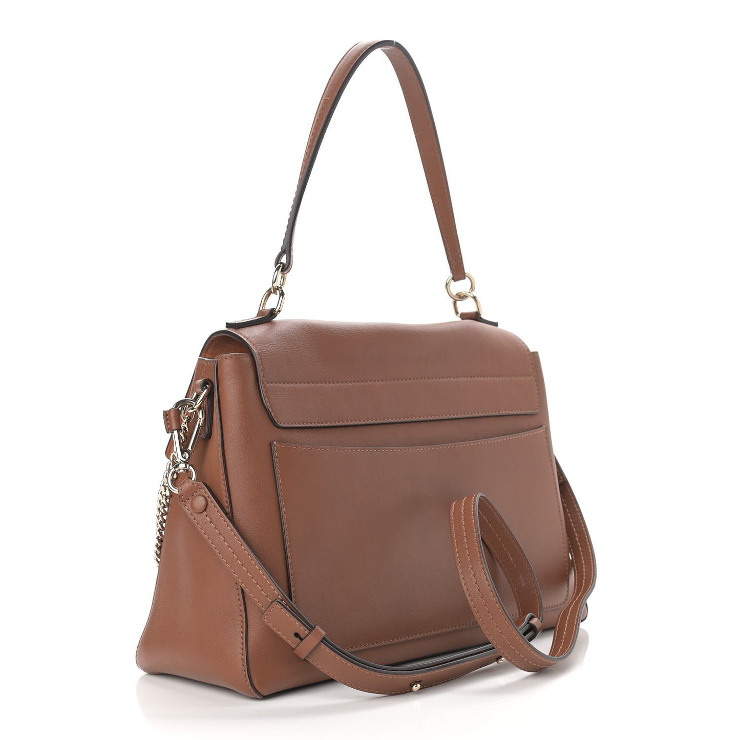 Calfskin Medium Faye Day Shoulder Bag Tan