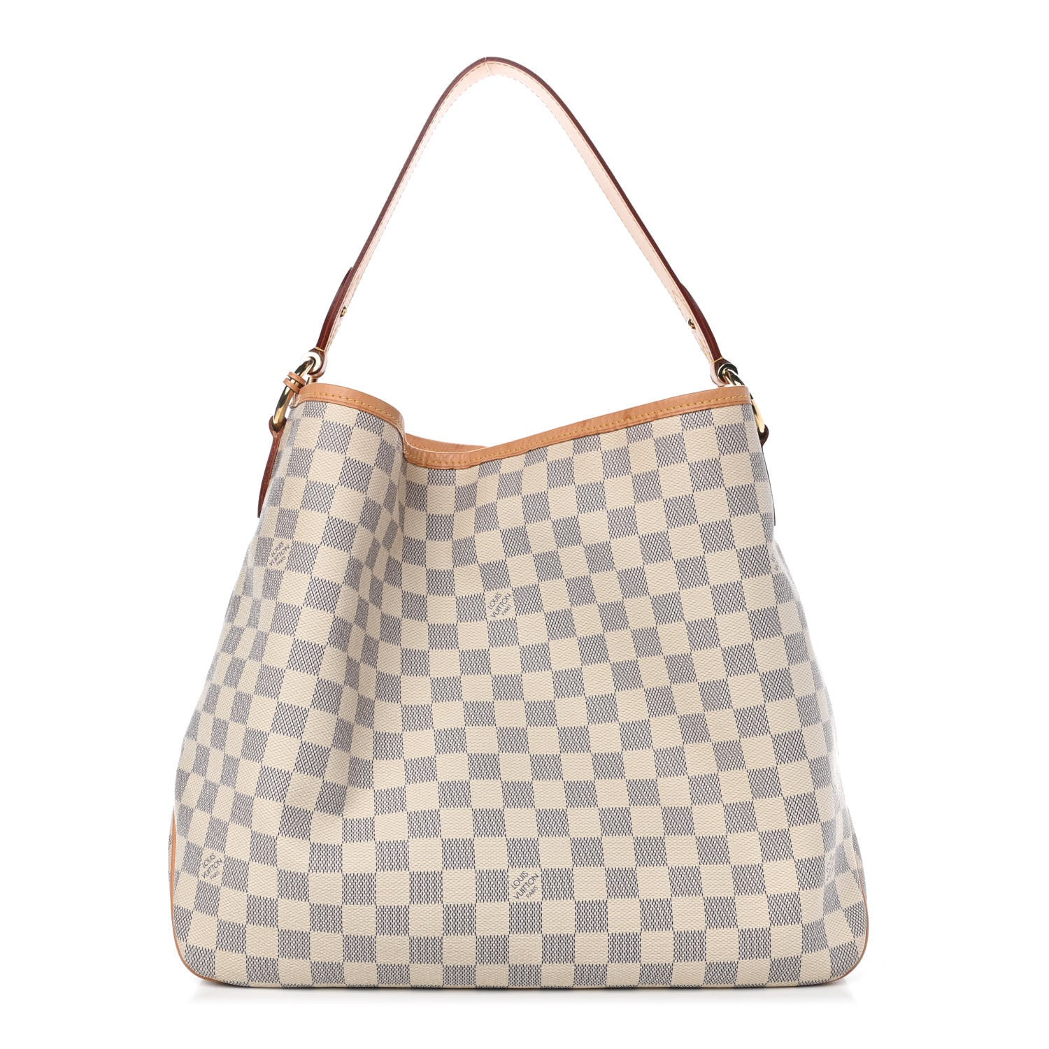 Louis Vuitton Damier Azur Delightful MM Rose Ballerine 1 of 11