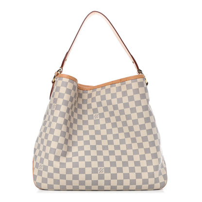 Louis Vuitton Damier Azur Delightful MM Rose Ballerine 1 of 11