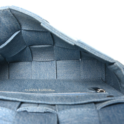Bottega Veneta Denim Maxi Intrecciato Cassette Crossbody Bag Washed Indigo 5 of 9