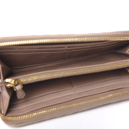 Prada Nappa Gaufre Zip Around Wallet Cammeo 4 of 9