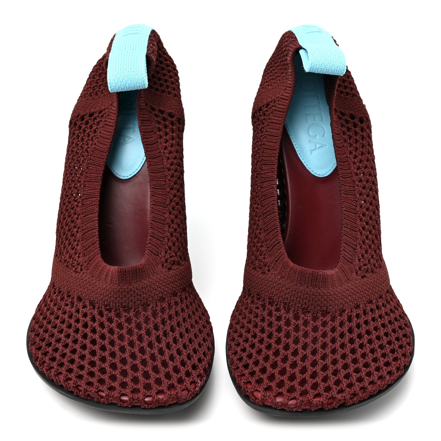 Bottega Veneta Cotton Knit Mesh Atomic Boots 40 Cherry Drip 3 of 10