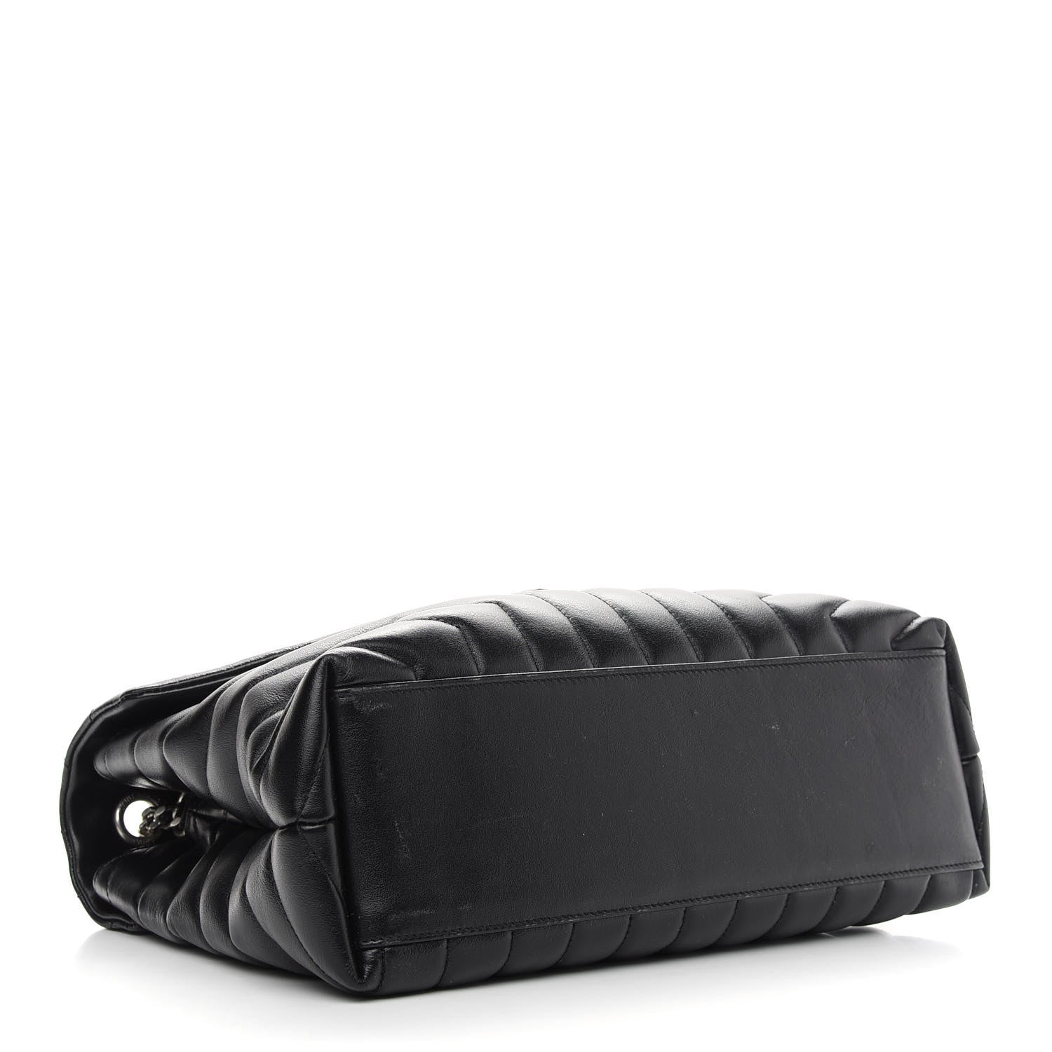 Saint Laurent Calfskin Y Quilted Monogram Medium Loulou Chain Satchel Black 4 of 8