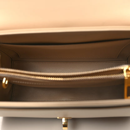 Celine Satinated Calfskin Small 16 Top Handle Bag Beige 5 of 11