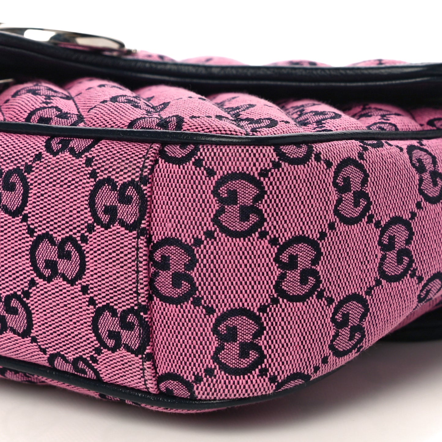 Monogram Multicolor Matelasse Diagonal Small GG Marmont Shoulder Bag Pink Blue