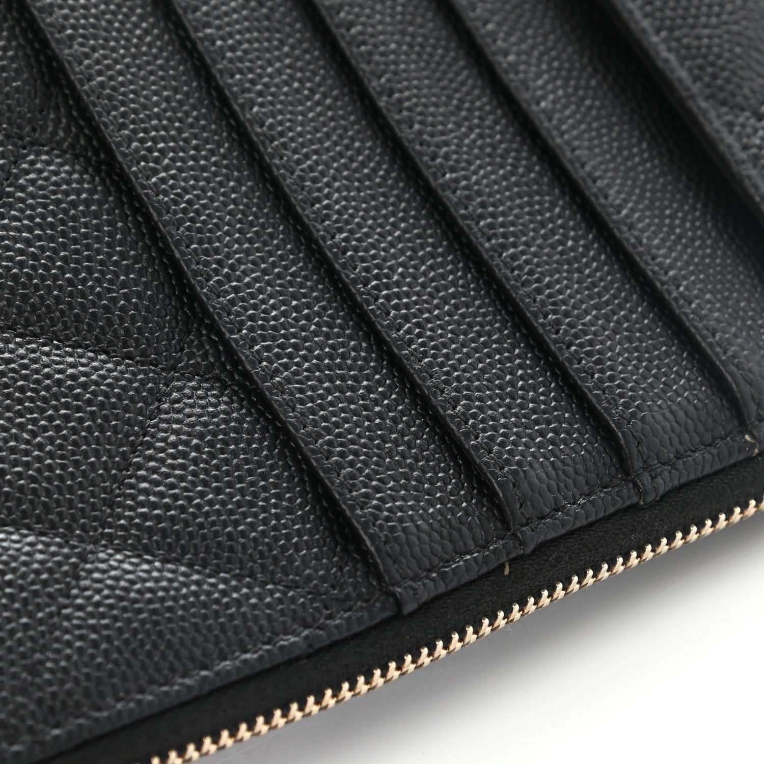 Chanel Caviar Quilted Classic Flat Wallet Pouch Black 12 of 12