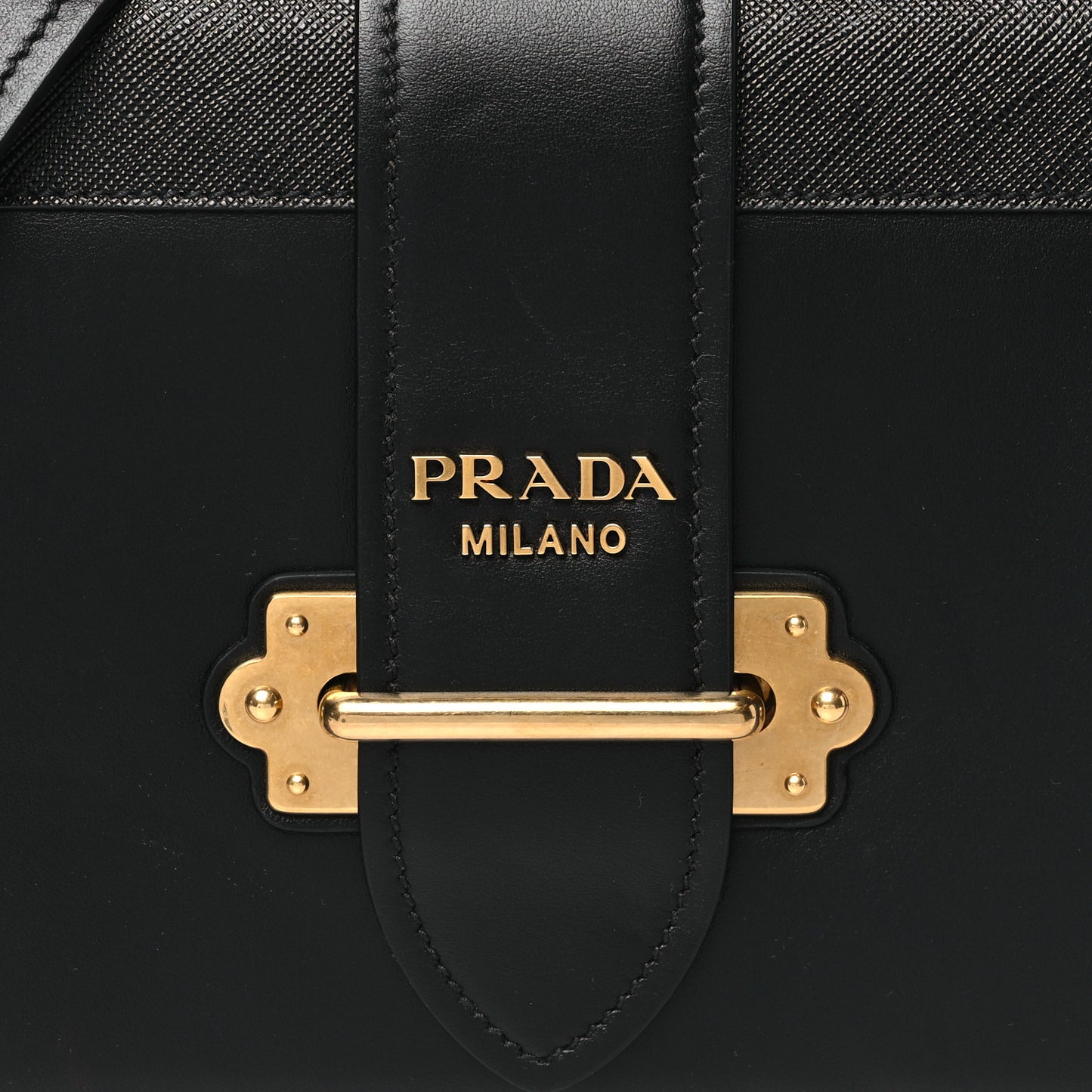 City Calf Saffiano Cahier Bag Black