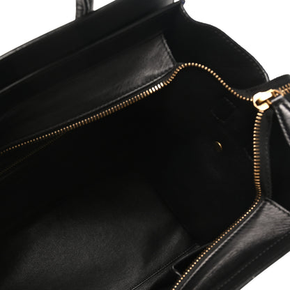 Celine Elephant Calfskin Suede Mini Tri-Color Luggage Sand 5 of 9