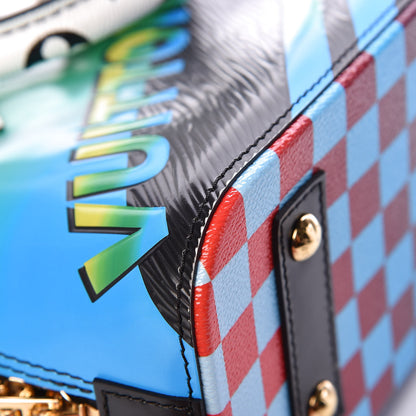 Louis Vuitton Epi Damier Race Alma BB Blue Vert 12 of 13