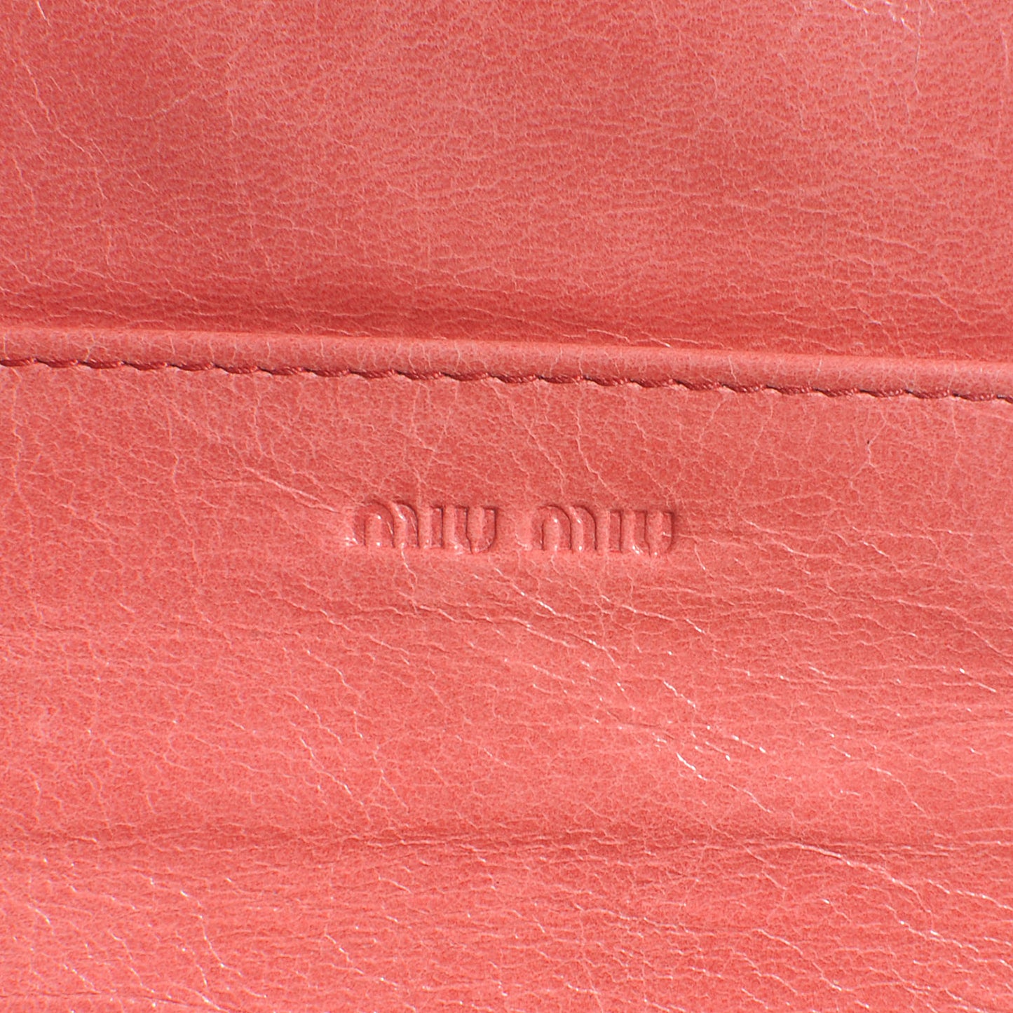 Leather Matelasse Wallet Rose Pink