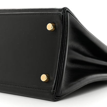 Hermes Box Kelly Retourne 28 Black 10 of 18