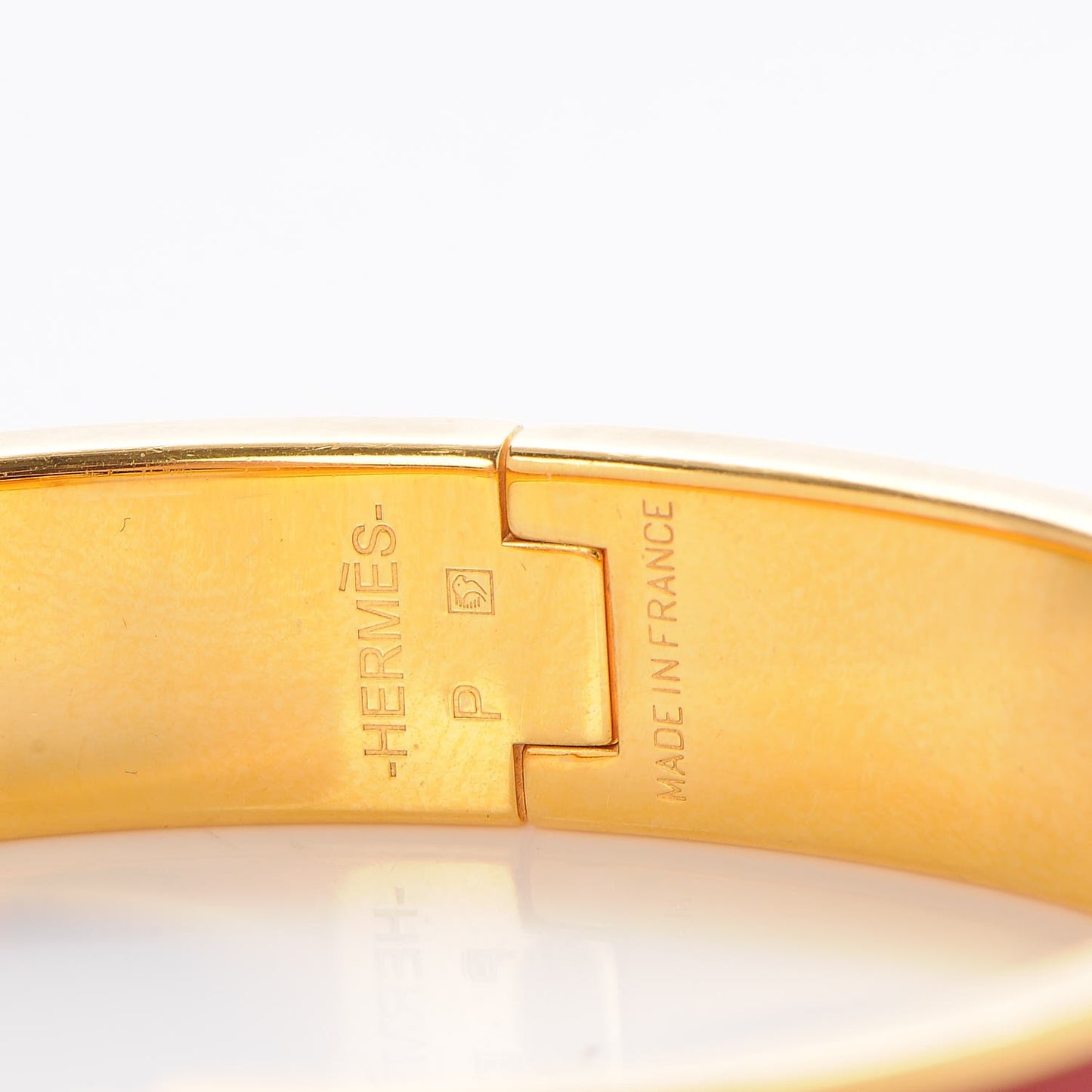Enamel Narrow Clic Clac H Bracelet PM Red