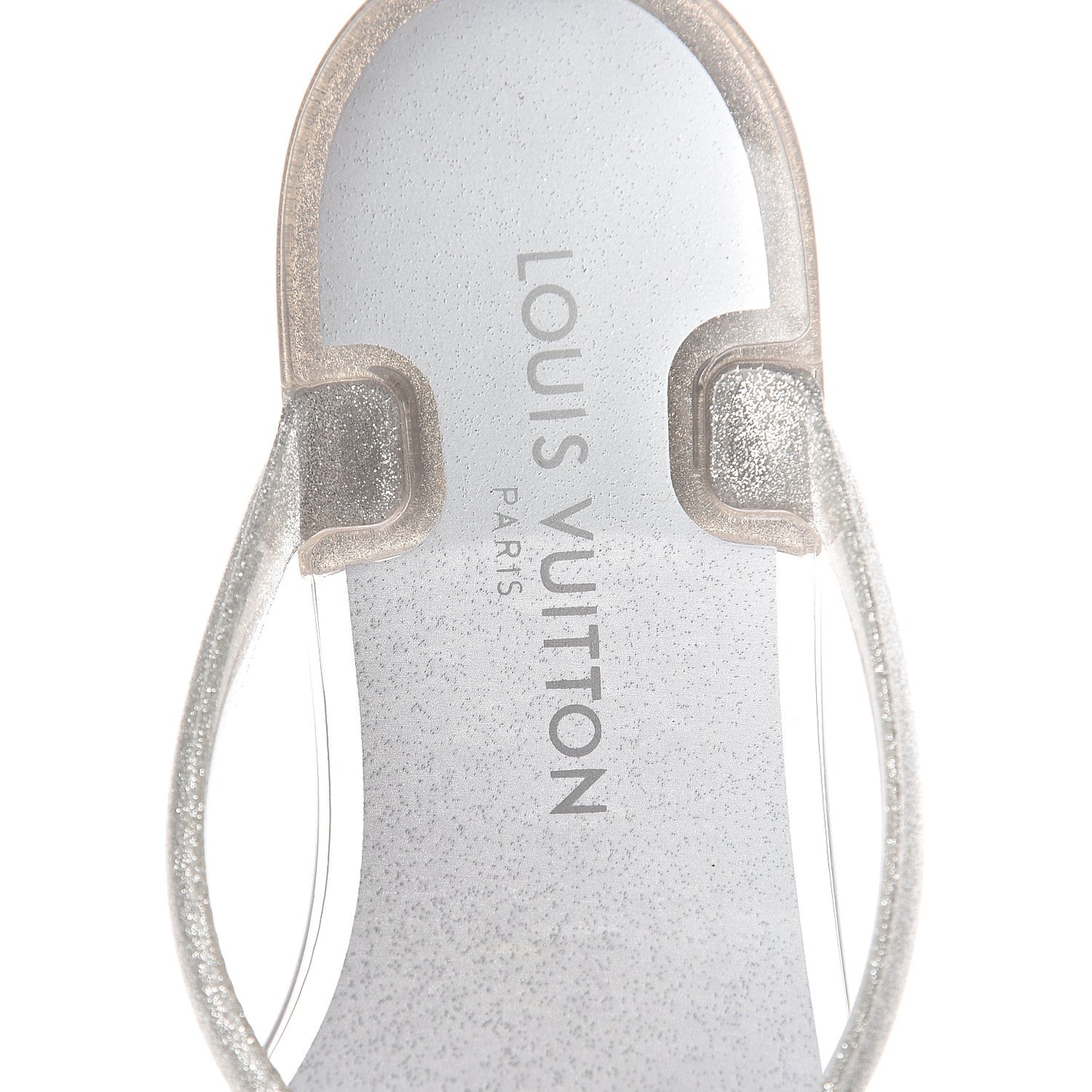 Patent Seastar Thong Sandals 36 Silver