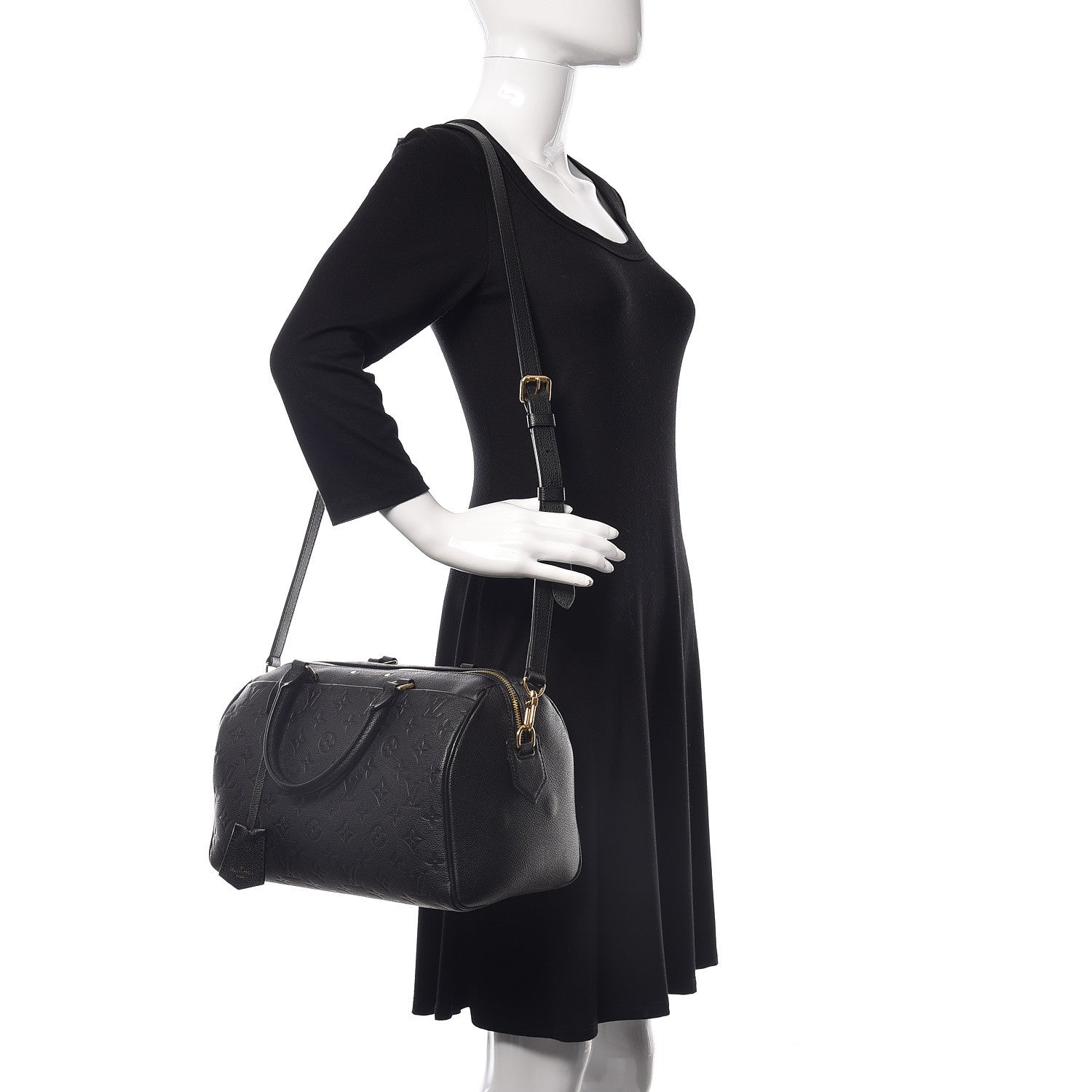 Louis Vuitton Empreinte Speedy Bandouliere 30 NM Black 2 of 10