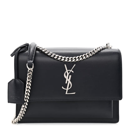 Saint Laurent Calfskin Medium Monogram Sunset Navy 1 of 10