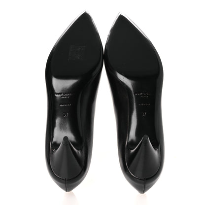 Saint Laurent Belfagor Bow Anais 55 Pumps 37 Black Navy 7 of 11