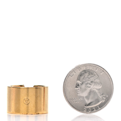 Louis Vuitton Brass Essential V Ring M Gold Silver 2 of 4