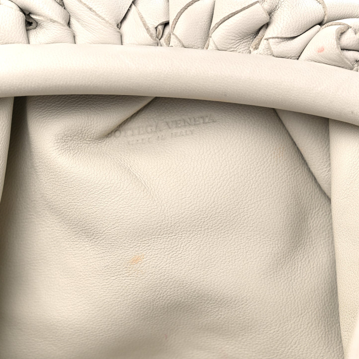 Nappa Intrecciato The Mini Pouch Chalk