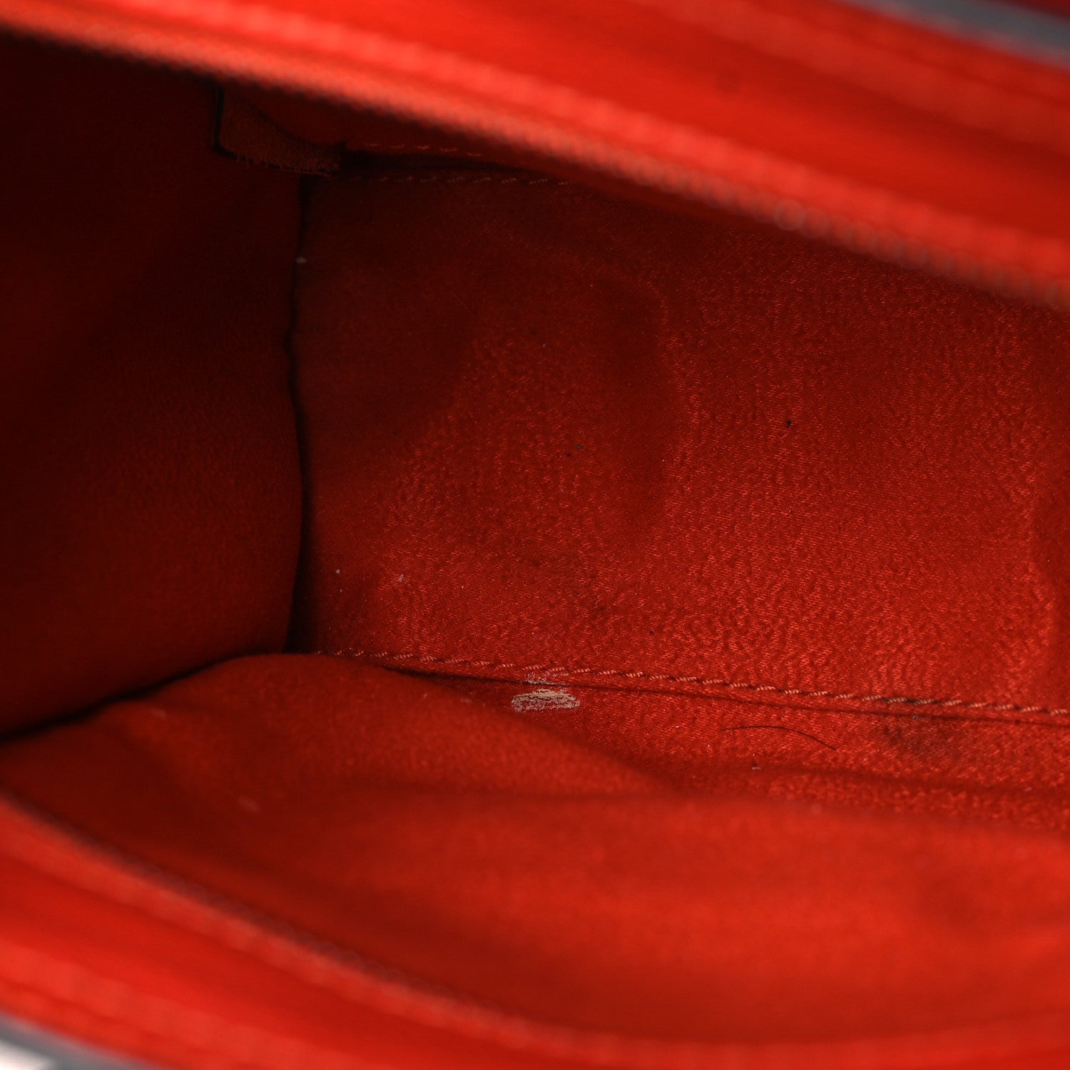 Celine Drummed Calfskin Nano Luggage Coquelicot 6 of 6