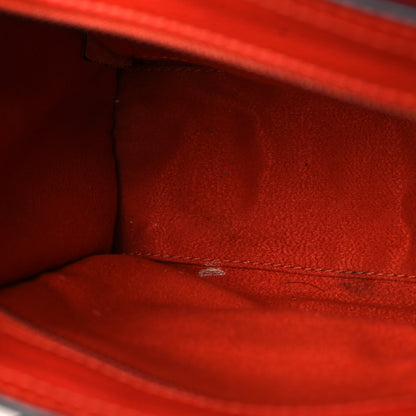 Celine Drummed Calfskin Nano Luggage Coquelicot 6 of 6