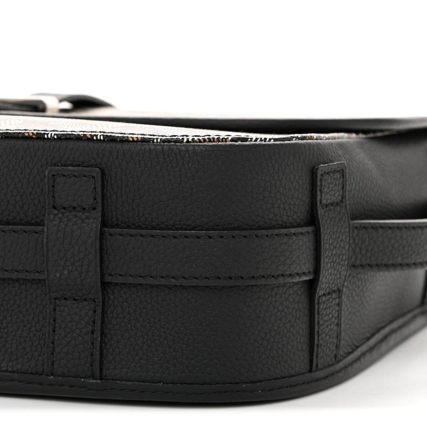 Goyardine Belvedere II MM Messenger Bag Black