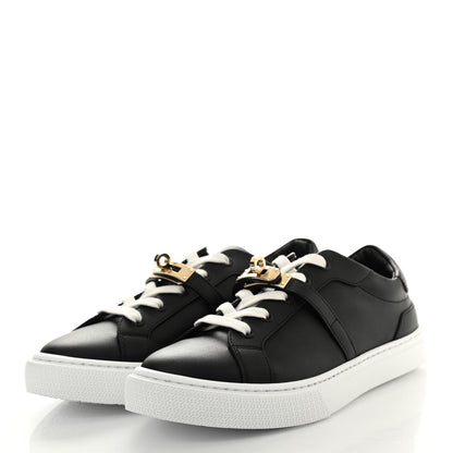 Hermes Calfskin Day Sneakers 38 Black 3 of 6