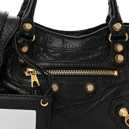 Balenciaga Agneau Giant 12 Gold Hardware Mini City Black 8 of 10