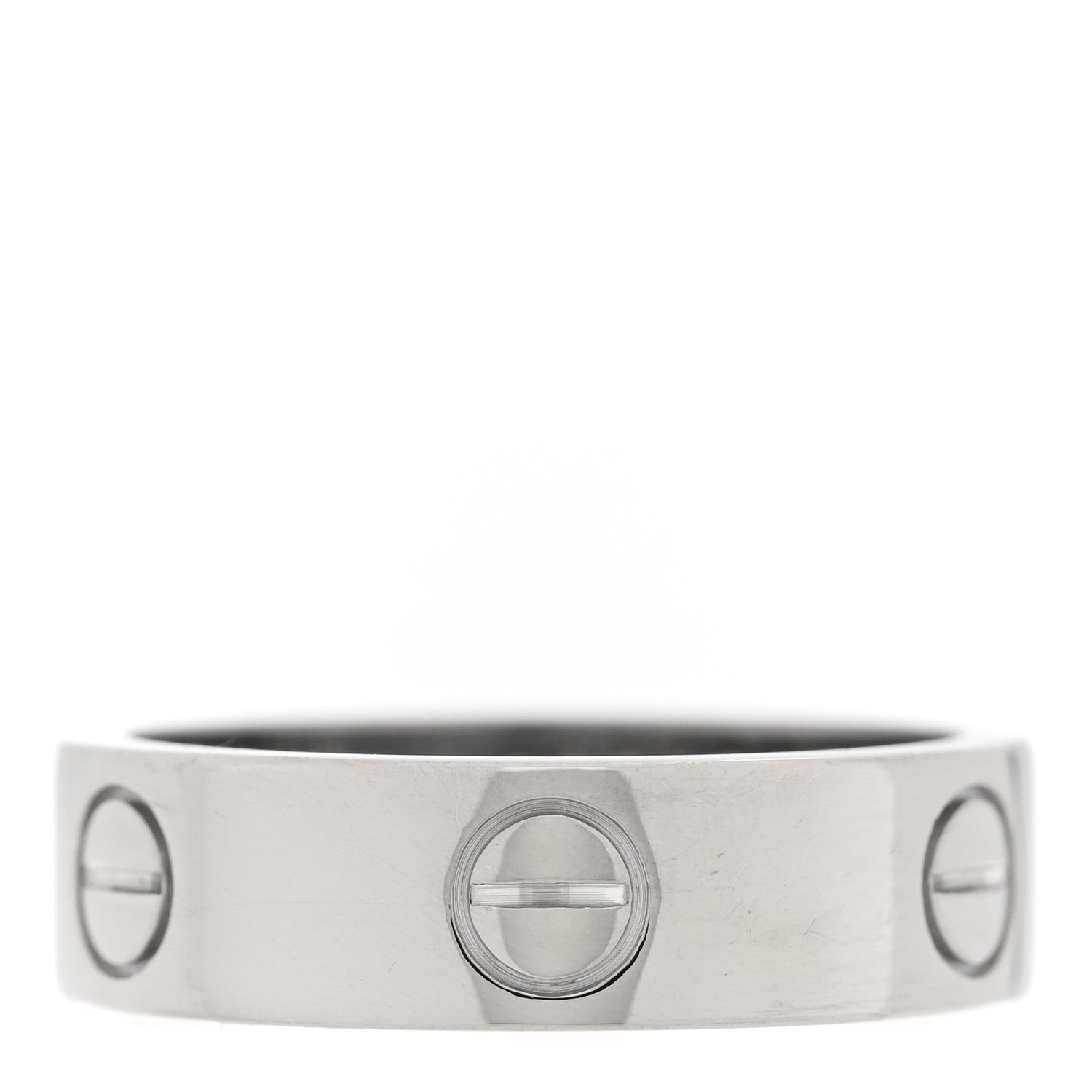 Cartier 18K White Gold 5.5mm LOVE Ring 54 7 1 of 4