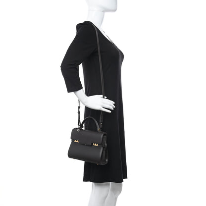 Delvaux Smooth Calfskin Mini Tempete Satchel Brown 2 of 15