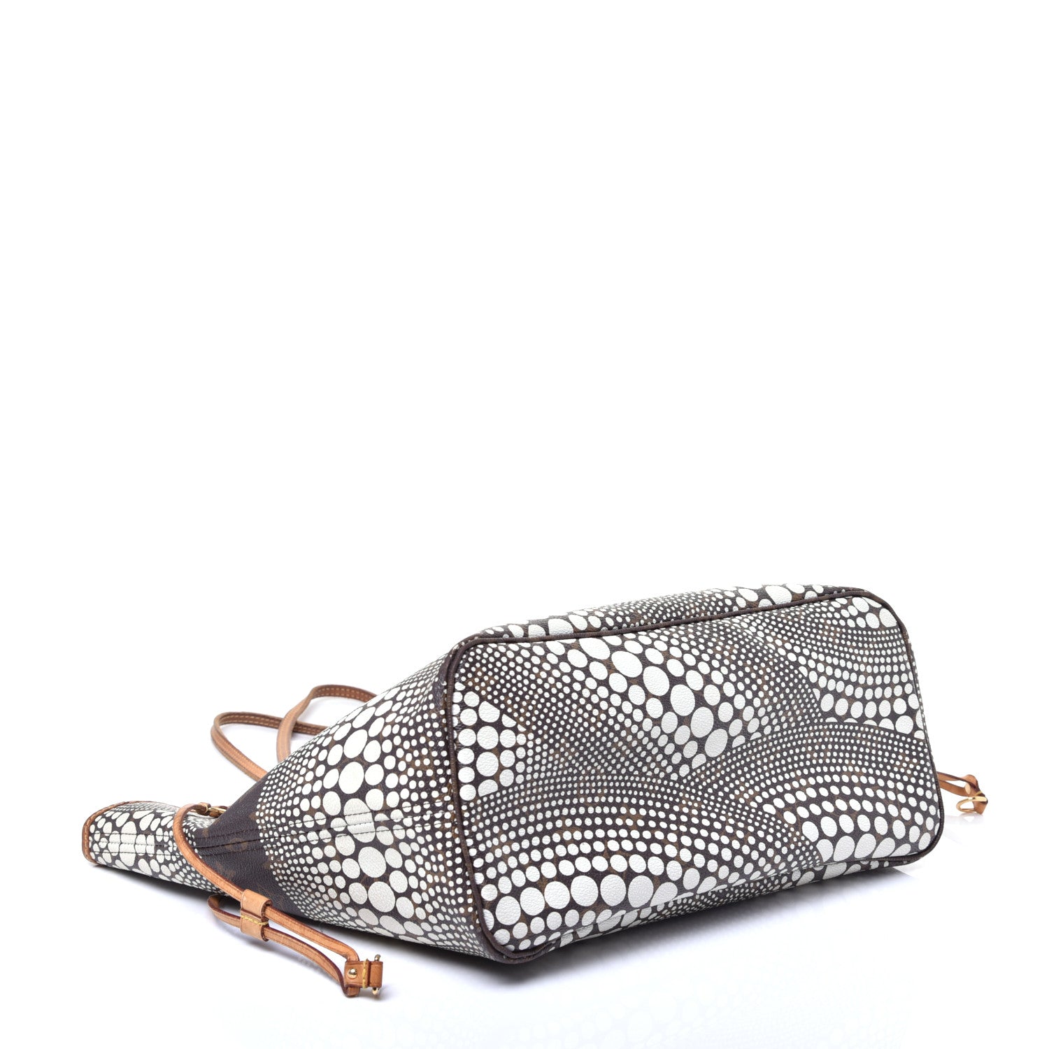 Louis Vuitton Monogram Kusama Waves Neverfull MM White 4 of 8