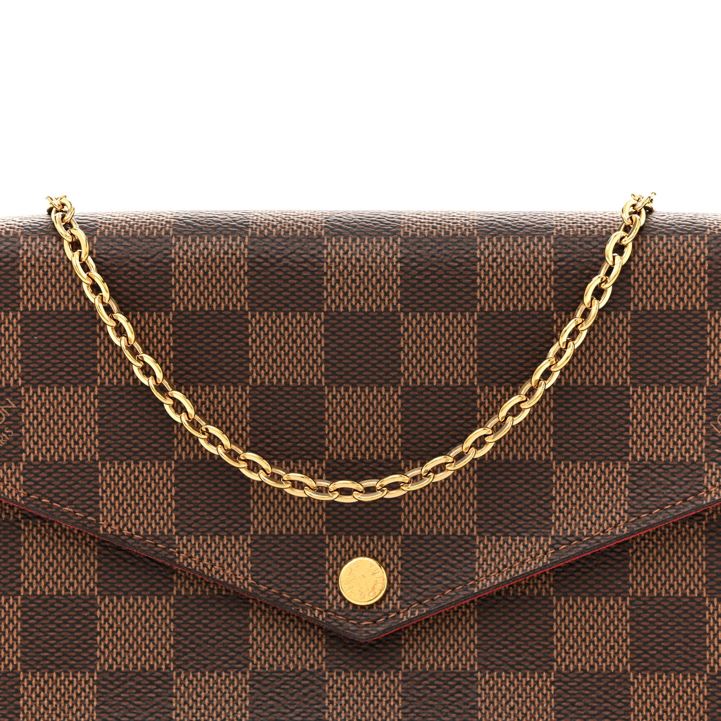 Damier Ebene Pochette Felicie Chain Wallet