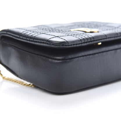 Burberry Lambskin Quilted Micro Lola Bag Black 8 of 10