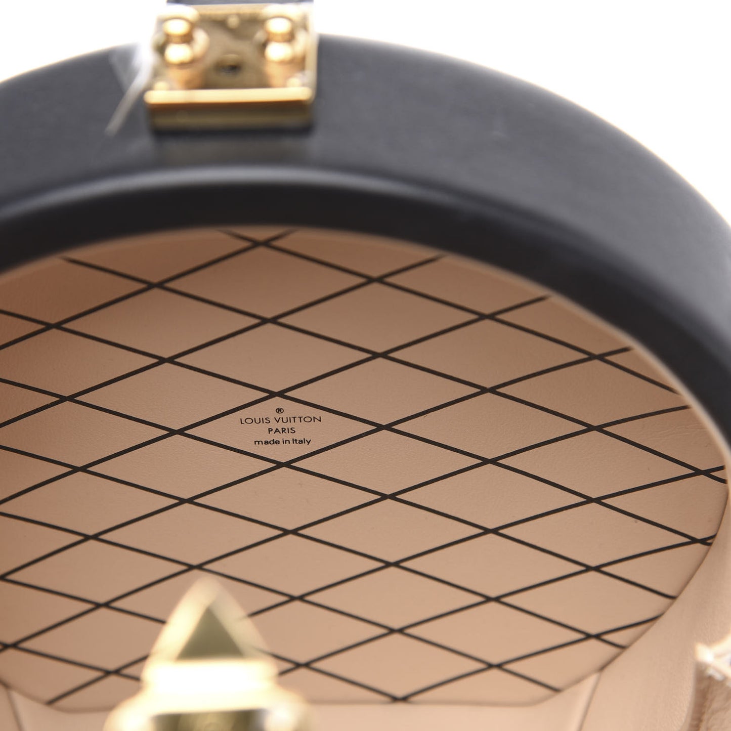 Calfskin Petite Boite Chapeau Black Beige