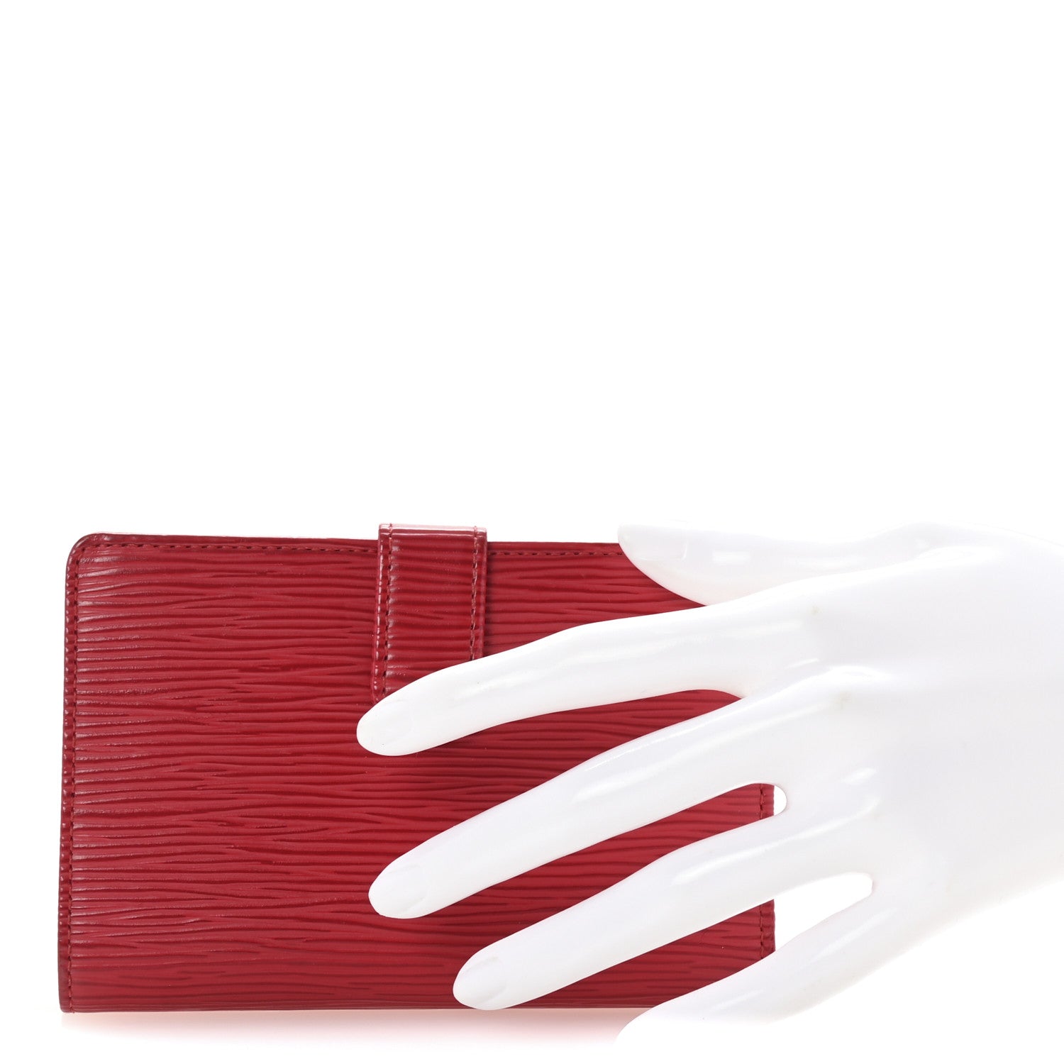 Louis Vuitton Epi French Purse Wallet Castillan Red 2 of 6