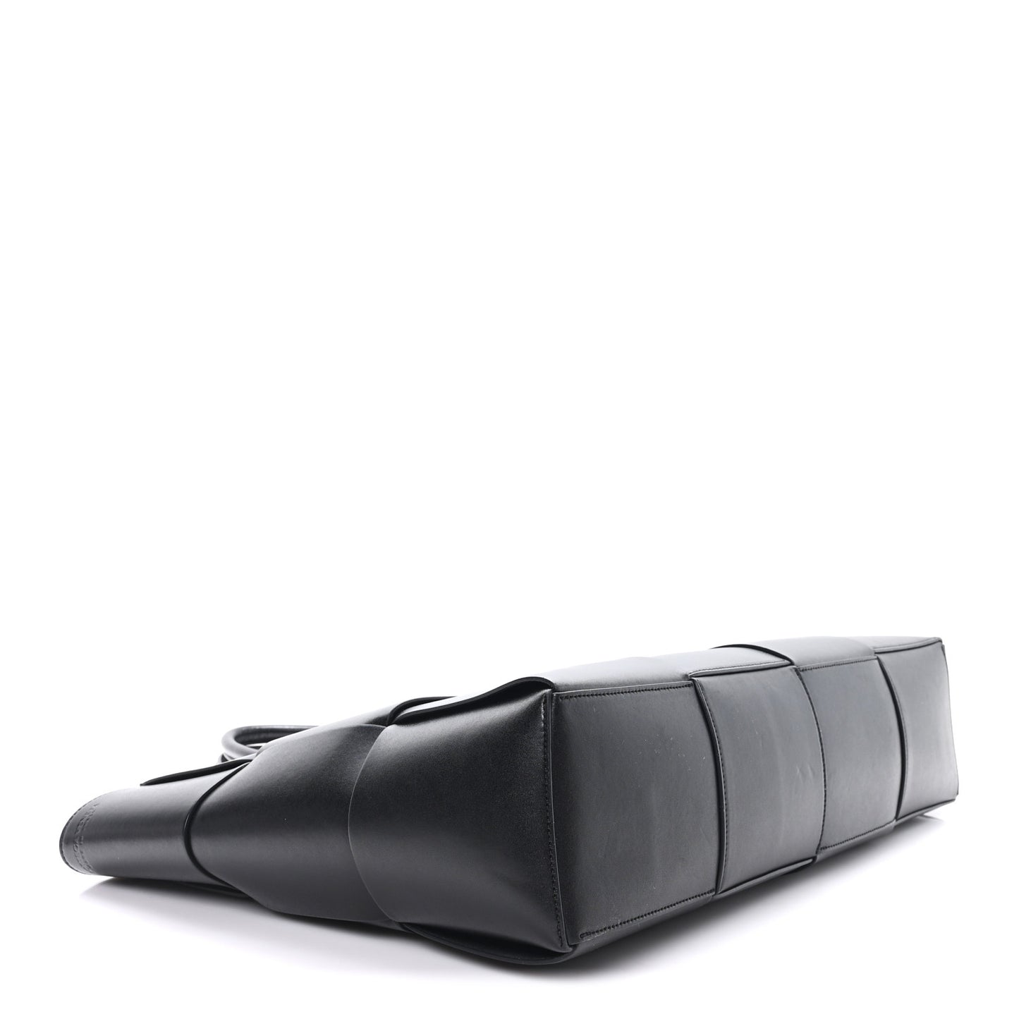 Nappa Maxi Intrecciato Large Arco Tote Black